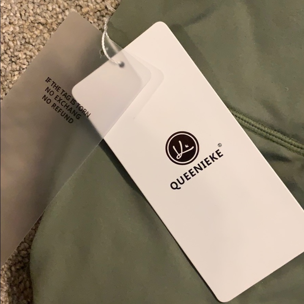 Brand new olive green leggins Sz XS